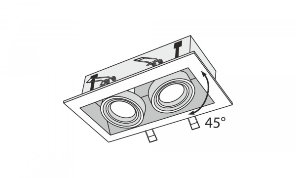 Встраиваемый Светильник Technical Dl008-2-02-W