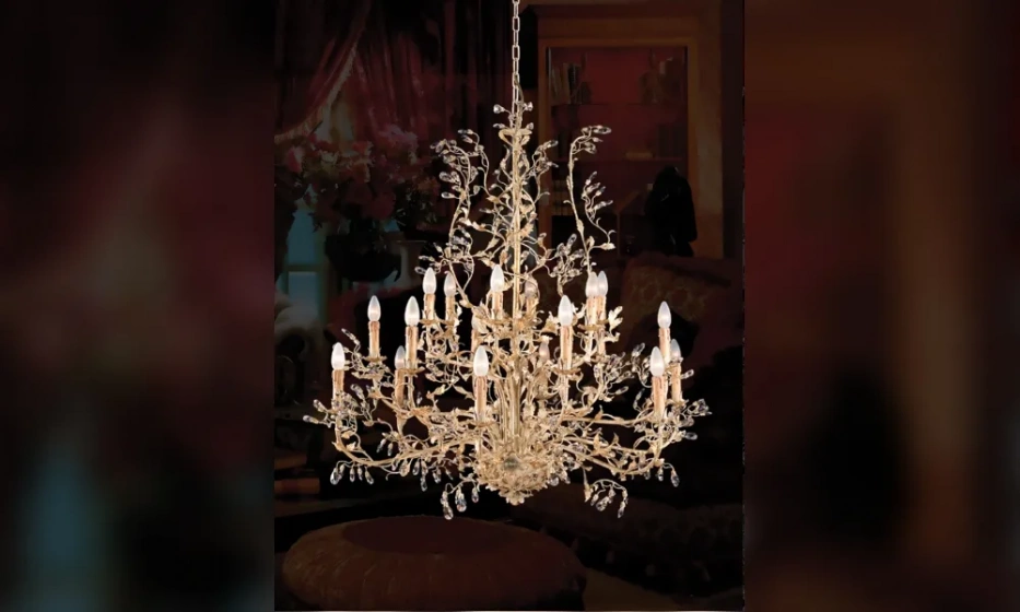 Кованая Люстра/18 Ламп/Богемский Хрусталь - фото 1