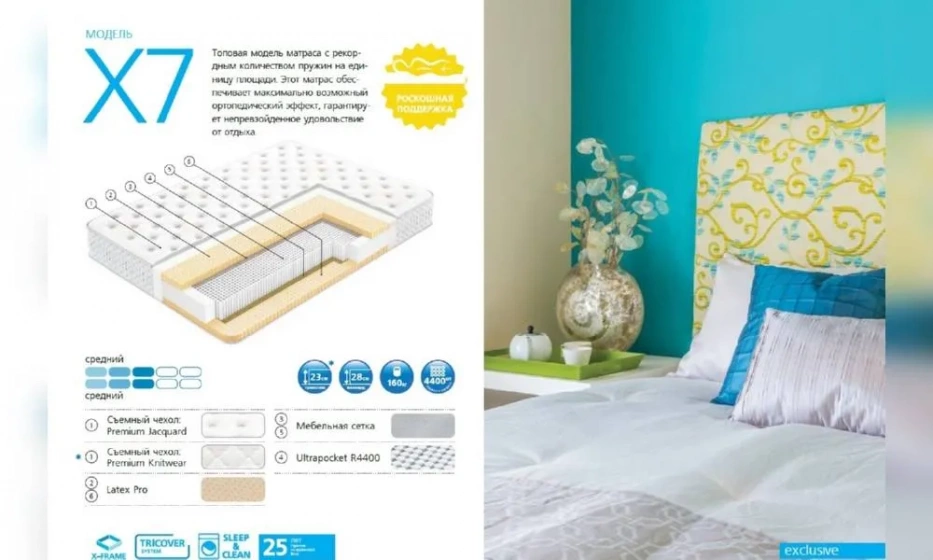 Матрац X7 200*200 - фото 1