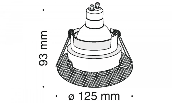 Встраиваемый Светильник Technical Dl043-01W