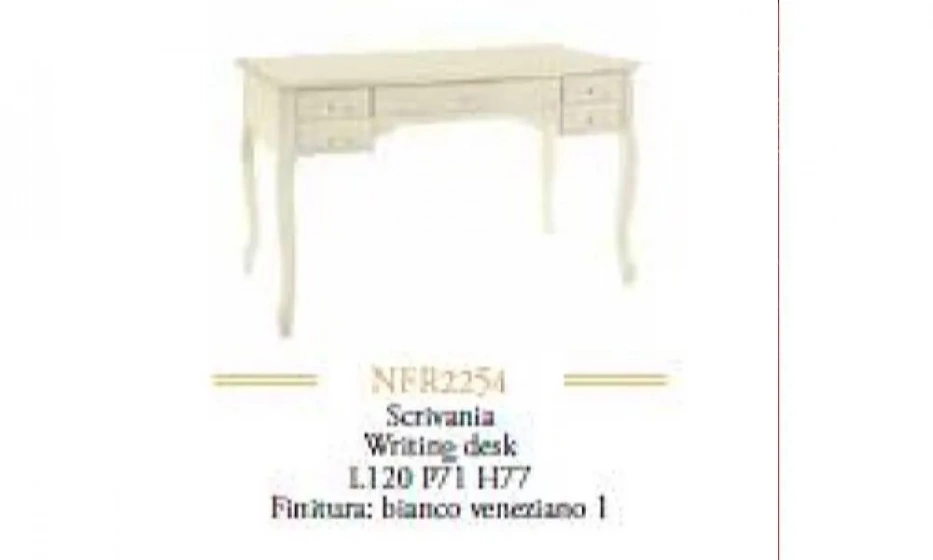 Francesca стол письменный Bianco Viniziano - фото 2