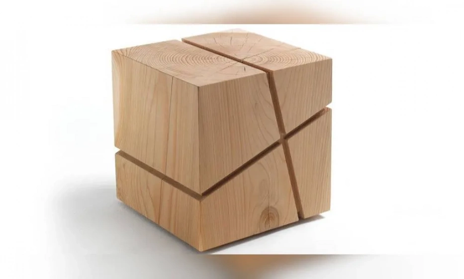 Пуф Из Массива Кедра J+I Crocetta, Riva 1920 - фото 1