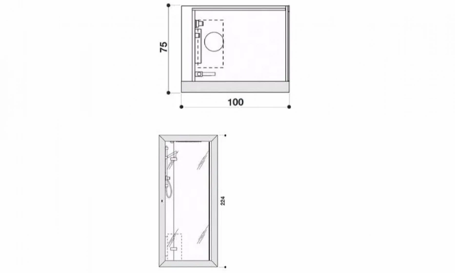 Душевая Кабина Jacuzzi Frame 9448-262A - фото 2