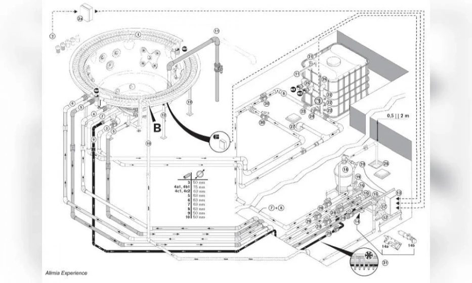 Мини-Бассейн Jacuzzi Alimia 237Х98 9445-01865 № 65 Platinum - фото 5