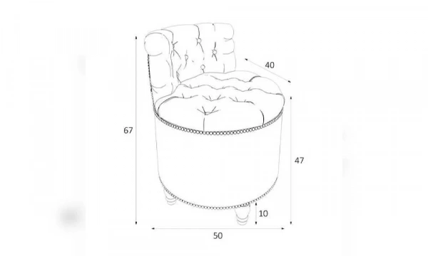 Пуф Kreind Canapes Большой Со Спинкой M03-Bnn-E35
