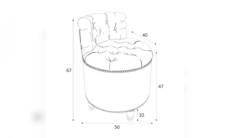Пуф Kreind Canapes Большой Со Спинкой M03-Bg-E30 - фото 1