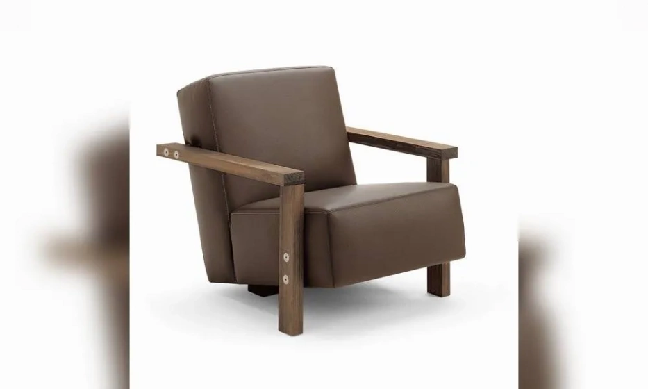 Кресло На Каркасе Из Древесины Обитое Кожей Или Хлопковой Тканью Berbena, Riva 1920 - фото 1