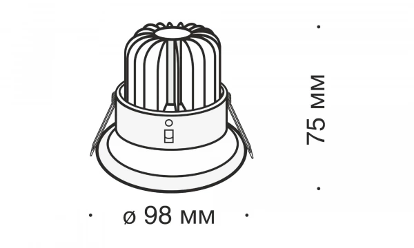 Встраиваемый Светильник Technical Dl031-2-L12W
