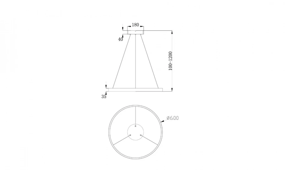 Подвесной Светильник Technical Mod058Pl-L32B4K - фото 5