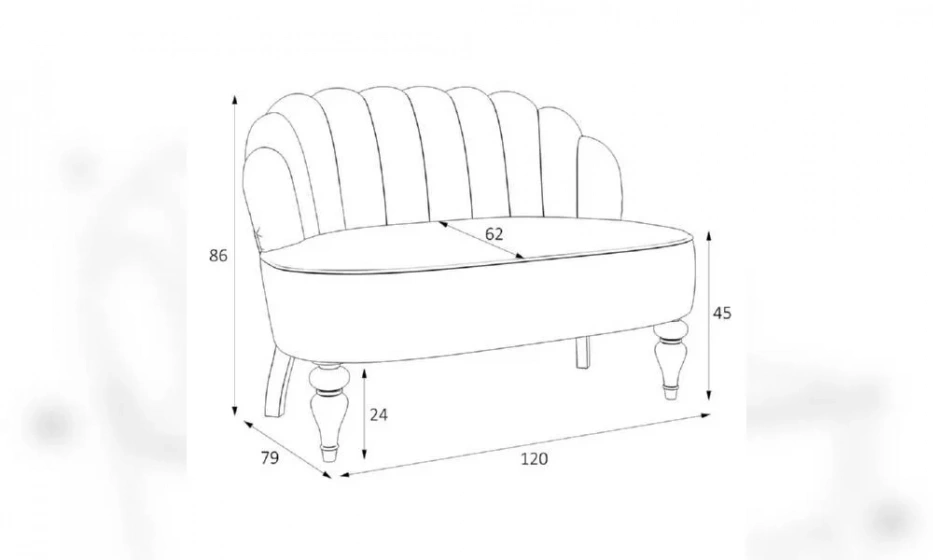 Диван Kreind Шелли M17-B-B05 - фото 3