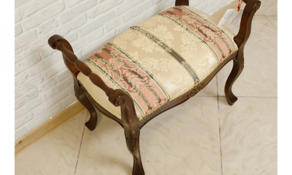 Morello Gianpaolo Банкетка Parma Ткань Tps1230 Seal 1706 Col.3 Damascato Beige/Rosa - фото 4