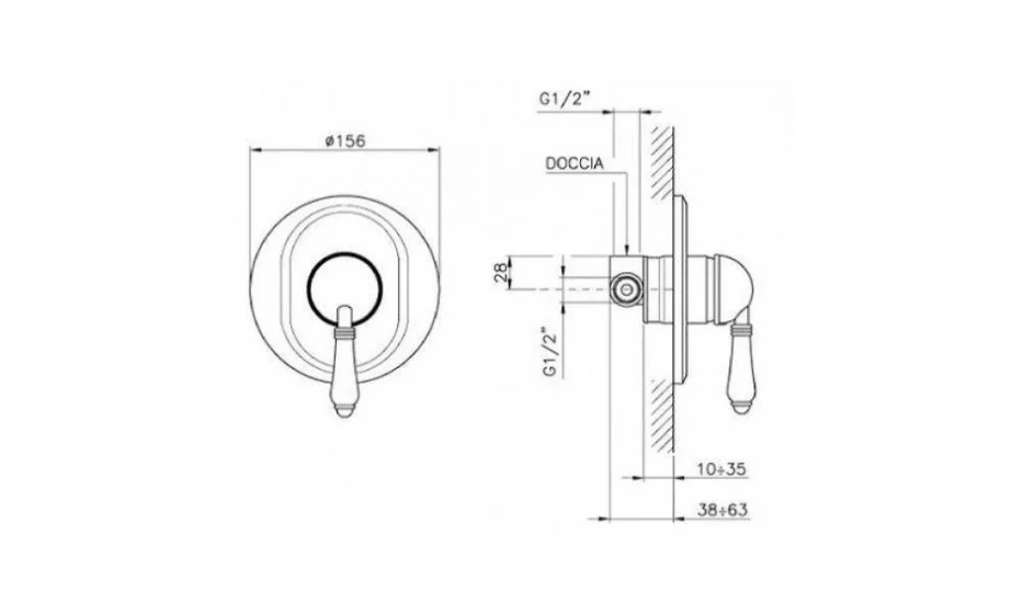 Смеситель Для Ванны/Душа Nicolazzi El Capitan 3406Gb75 - фото 2