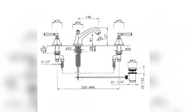 Смеситель Для Раковины Nicolazzi Teide Metal 1908Cr05