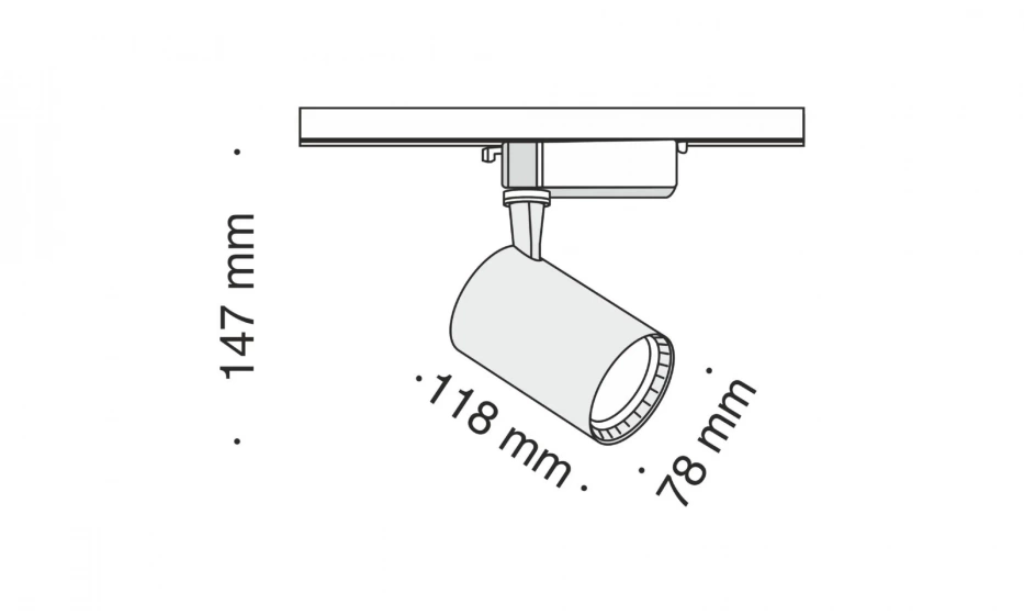 Трековый Светильник Technical Tr003-1-12W3K-B - фото 5
