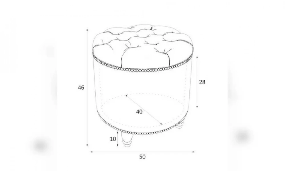 Пуф Kreind Canapes Большой Открывающийся M02-Bkg-E27 - фото 1