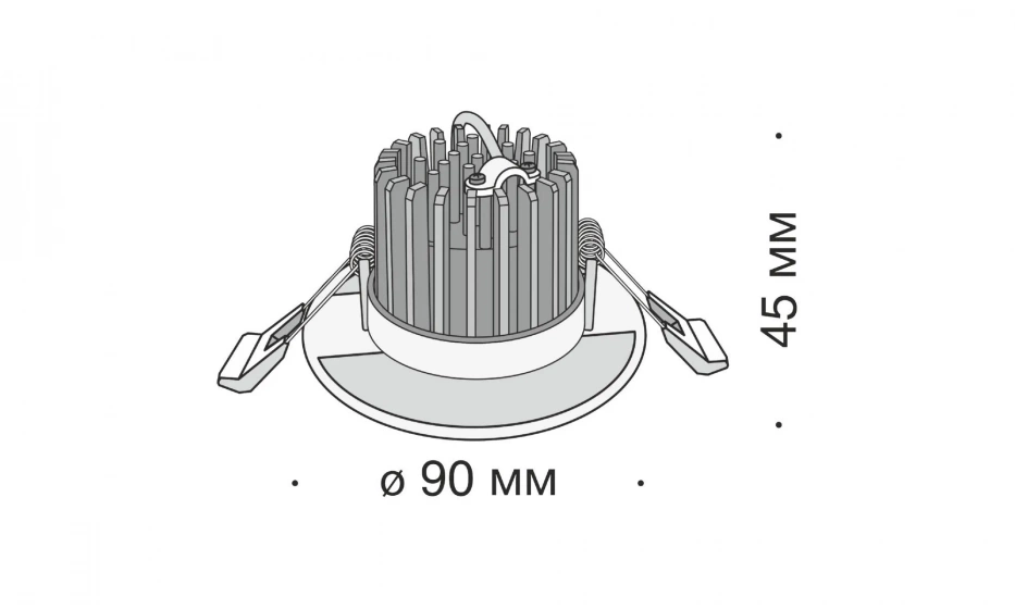 Встраиваемый Светильник Technical Dl038-2-L7W - фото 3