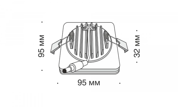 Встраиваемый Светильник Technical Dl2001-L12B4K