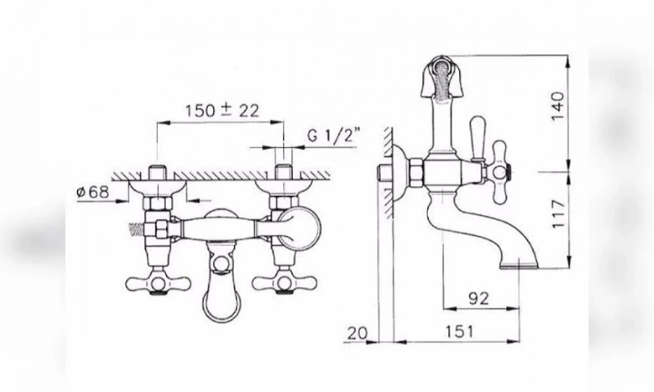 Смеситель Для Ванны Nicolazzi Nuova Brenta 2501Gb Золотистая Латунь - фото 2
