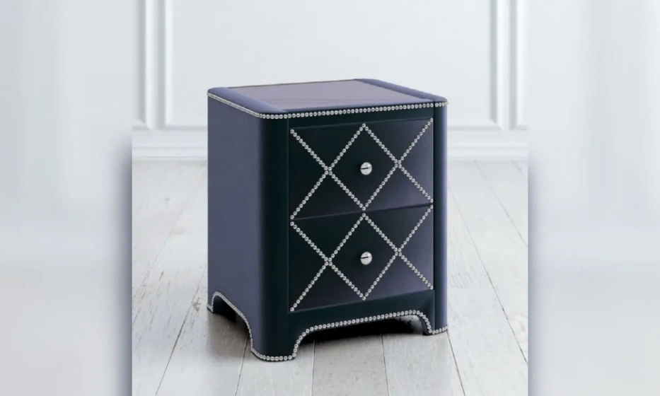 Прикроватная Мягкая Тумба 2 Ящика T111-Nkn-B18 - фото 1