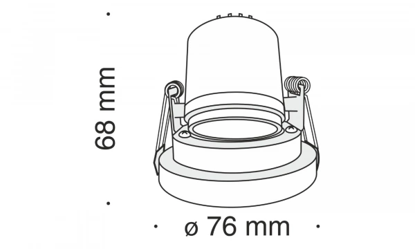Встраиваемый Светильник Technical Dl040-L10G4K