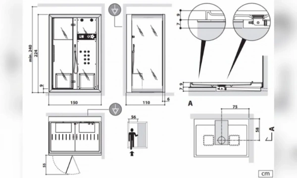 Душевая Кабина Jacuzzi Frame In2 9448-273A