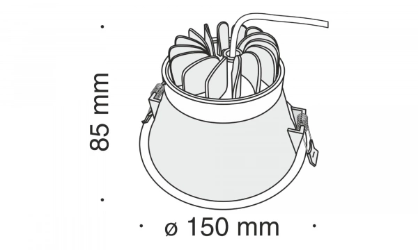 Встраиваемый Светильник Technical Dl039-L15W3K