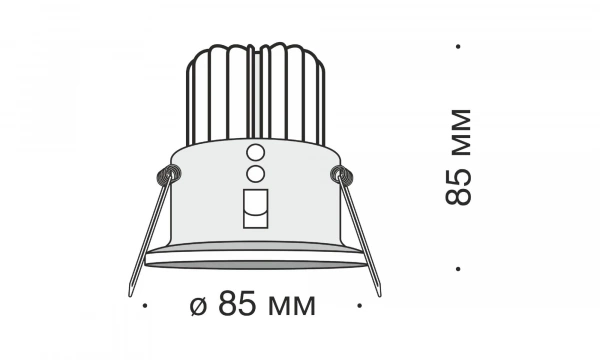 Встраиваемый Светильник Technical Dl034-2-L12B