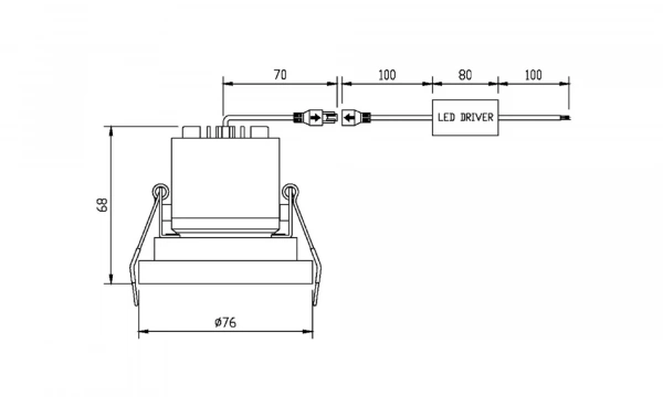 Встраиваемый Светильник Technical Dl040-L10G4K